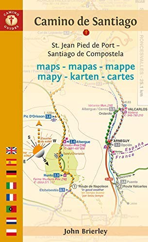 John Brierley Camino De Santiago Maps St. Jean Pied De Port Santiago De Compostela 0011 Edition;2019 