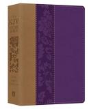 Christopher D. Hudson The Kjv Study Bible Large Print [violet Floret] Large Print 