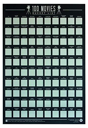 Scratch-Off Poster/100 Movies Bucket List