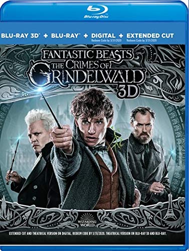 Fantastic Beasts: The Crimes of Grindelwald (2018)/Eddie Redmayne, Katherine Waterston, and Dan Fogler@PG-13@Blu-ray 3D + Blu-ray (Made on Demand)