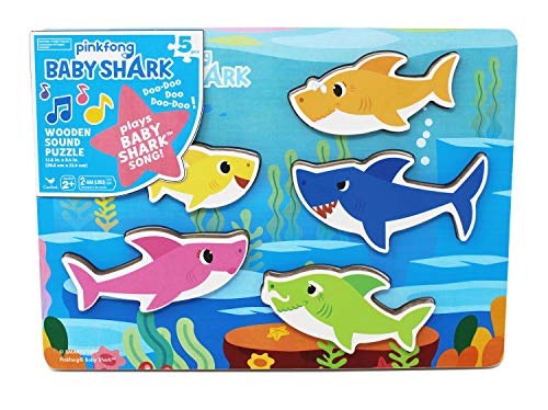 Cardinal/Pinkfong Baby Shark Chunky Wood Sound Puzzle - Pla