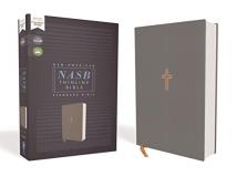 Zondervan Nasb Thinline Bible Cloth Over Board Gray Red 