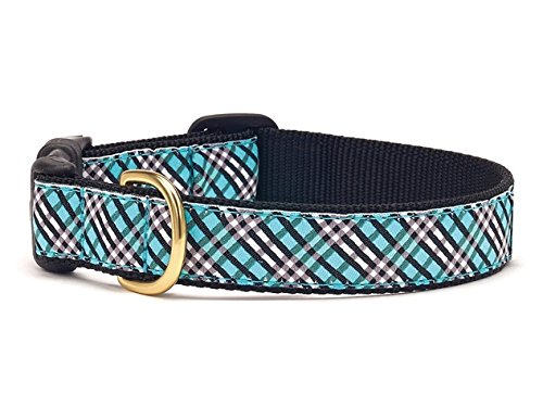 Up Country Dog Collar - Aqua Plaid