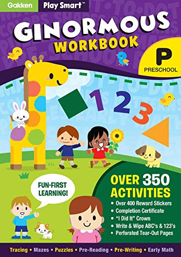 Gakken Play Smart Ginormous Workbook Preschool Ages 2 4 At Home Activity Workbook 