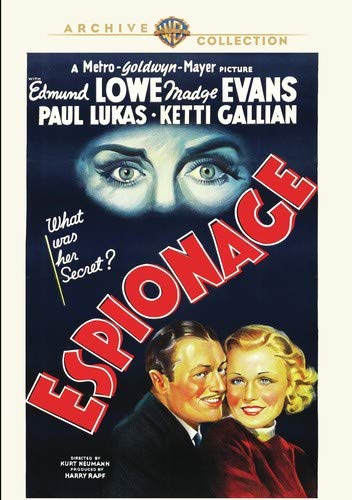 Espionage/Lowe/Evans@MADE ON DEMAND@This Item Is Made On Demand: Could Take 2-3 Weeks For Delivery