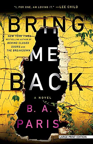 B. A. Paris Bring Me Back Large Print 
