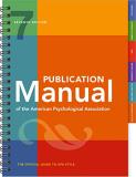 American Psychological Association Publication Manual (official) 7th Edition Of The A 0007 Edition; 