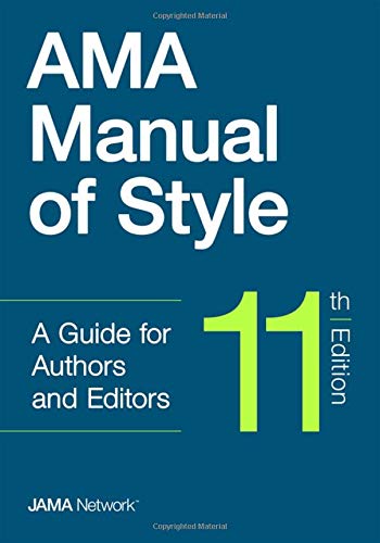 The Jama Network Editors Ama Manual Of Style 11th Edition 0011 Edition; 