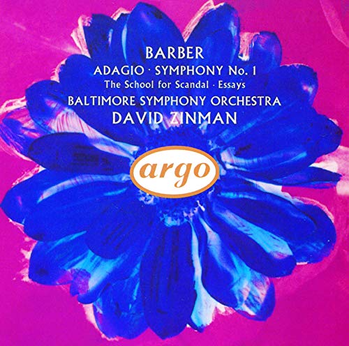 David Barber / Zinman/Barber: Adagio / Symphony 1 Et
