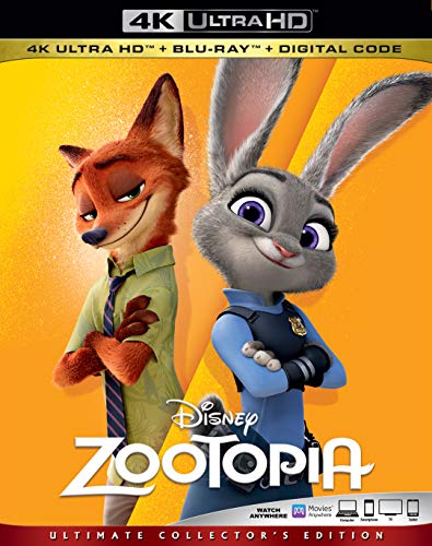 Zootopia (2016)/Ginnifer Goodwin, Jason Bateman, and Idris Elba@PG@4K Ultra HD + Blu-ray