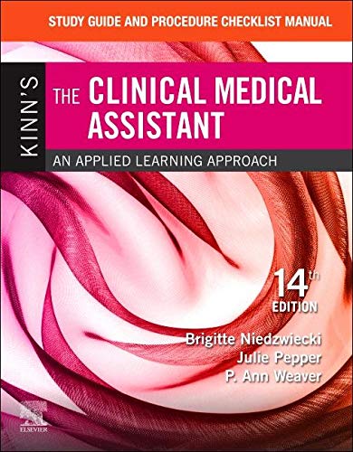 Brigitte Niedzwiecki Study Guide And Procedure Checklist Manual For Kin An Applied Learning Approach 0014 Edition; 