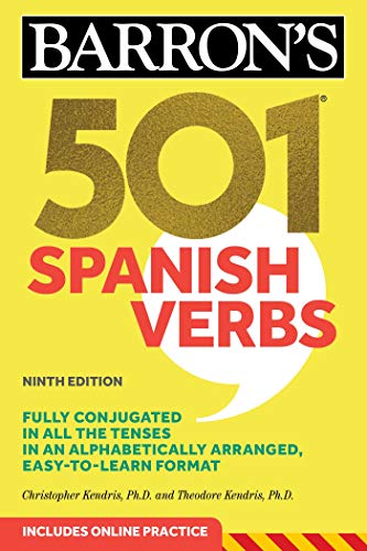 Christopher Kendris 501 Spanish Verbs 0009 Edition; 
