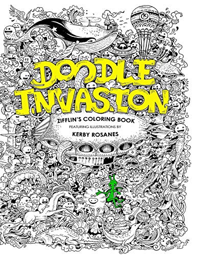 Kerby Rosanes/Doodle Invasion@ Zifflin's Coloring Book