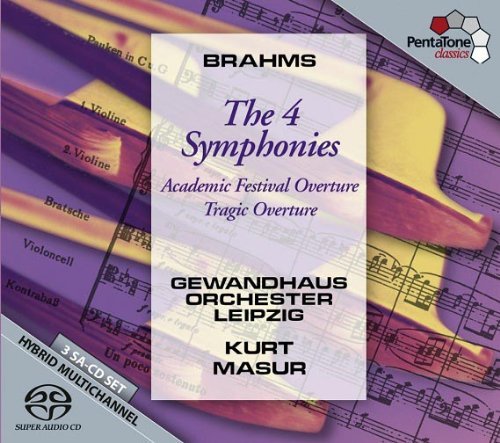 Johannes Brahms 4 Symphonies Sacd Masur Gewndhaus Orchester Leip 