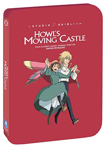 Howl's Moving Castle (2004) (SHOUT! Factory) (Steelbook)/Jean Simmons, Christian Bale, and Lauren Bacall@PG@Blu-ray