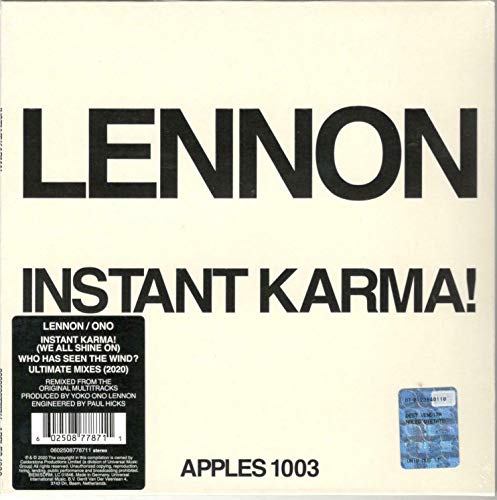 John Lennon/Yoko Ono With The Plastic Ono Band/Instant Karma! (2020 Ultimate Mixes)@7"
