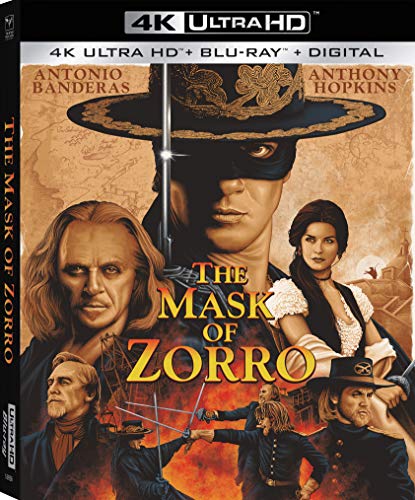 The Mask of Zorro (1998)/Antonio Banderas, Anthony Hopkins, and Catherine Zeta-Jones@PG-13@4K Ultra HD + Blu-ray