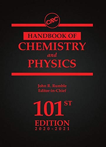 John Rumble Crc Handbook Of Chemistry And Physics 0101 Edition; 