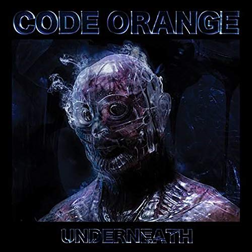 Code Orange/Underneath@Transparent Blue Splatter