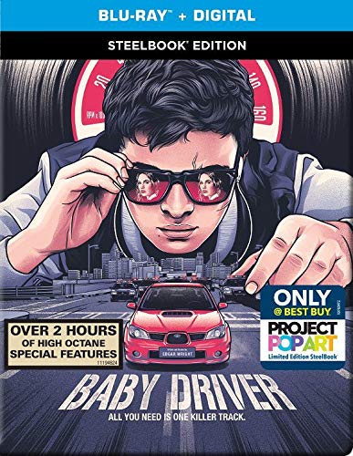 Baby Driver (Steelbook)/Elgort/Spacey/James/Foxx/Hamm@Blu-Ray@R