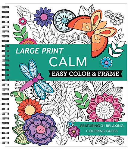 New Seasons Large Print Easy Color & Frame Calm (adult Color 