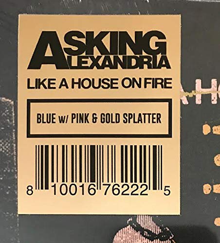 Asking Alexandria/Like A House On Fire (US INDIE EX)@Trans Royal Blue w/ Pink & Gold Splatter