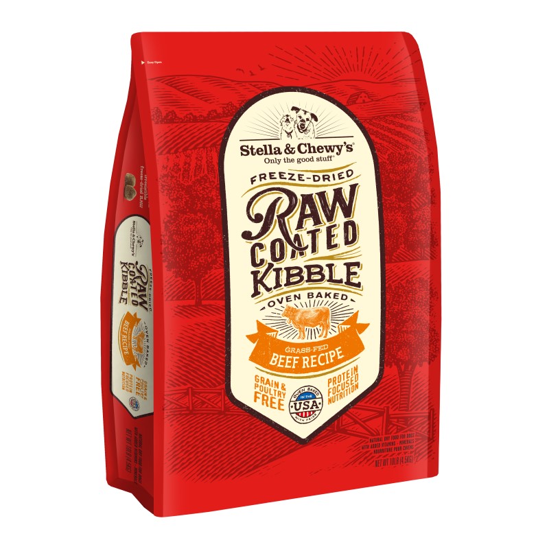 Stella & Chewy's Grass-Fed Beef Raw Coated Dog Kibble