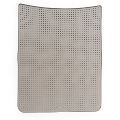 Messy Mutts-Silicone Litter Mat With Graduated Spikes Grey