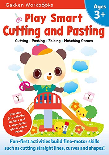 Gakken Early Childhood Experts Play Smart Cutting And Pasting Age 3+ Preschool Activity Workbook With Stickers For Tod 