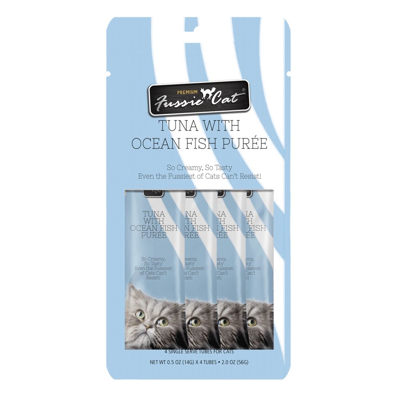 Fussie Cat Tuna with Oceanfish Purée-4 Pack