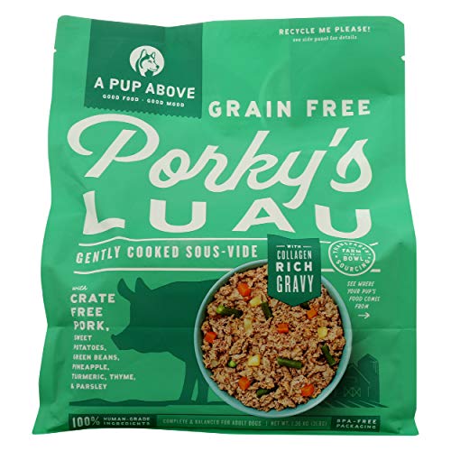 A Pup Above Frozen Gently Cooked Dog Food, Porky's Luau