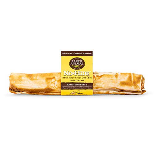 Earth Animal Dog Chew - No-Hide Peanut Butter Chew - Large