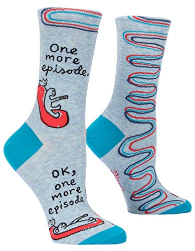 WOMEN'S CREW SOCKS/Blue Q Women's Crew Sock One More Episode