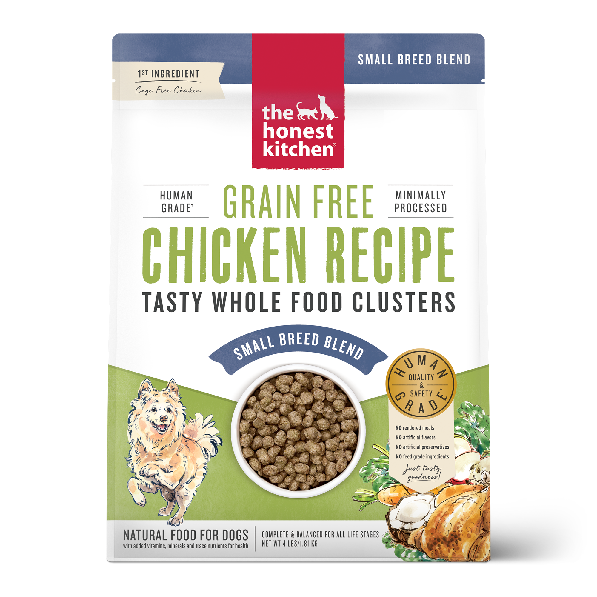 Honest Kitchen - Dog Food - Grain Free Chicken Clusters Small Breed