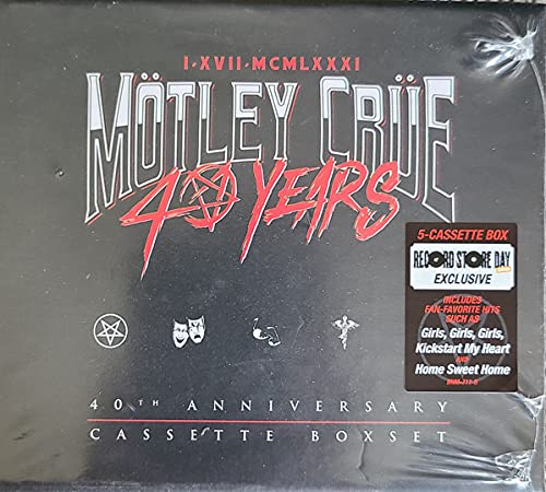 Mötley Crüe/40th Anniversary Cassette Boxset@Ltd. 1750/RSD 2021 Exclusive