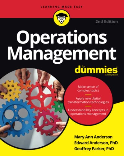 Mary Ann Anderson Operations Management For Dummies 0002 Edition; 