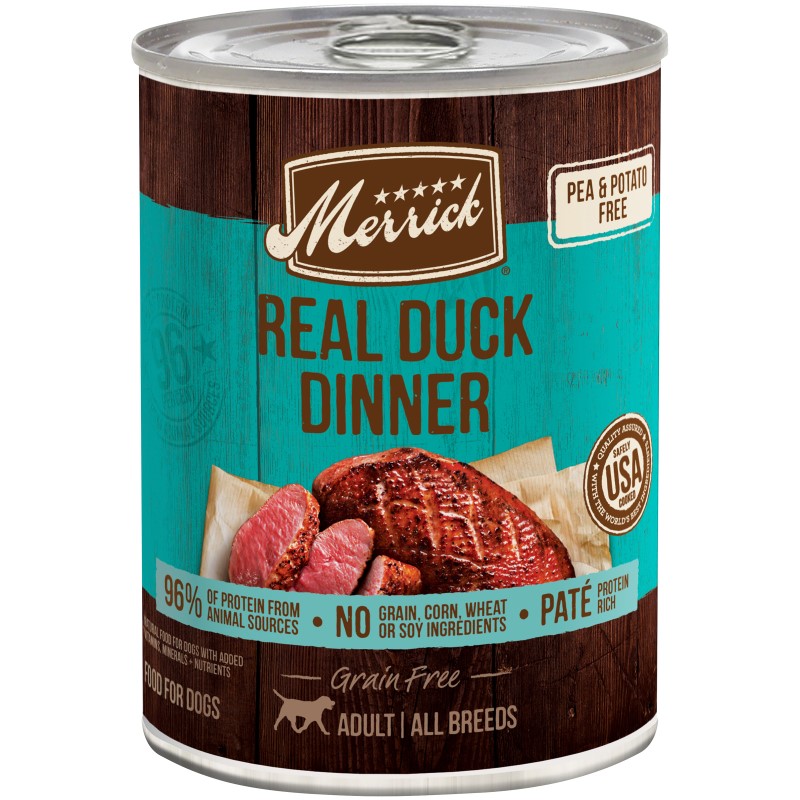 Merrick Grain Free Real Duck Dinner Canned Dog Food