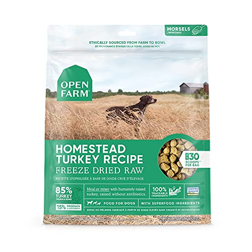 Open Farm Homestead Turkey Recipe Freeze Dried Raw Dog Food