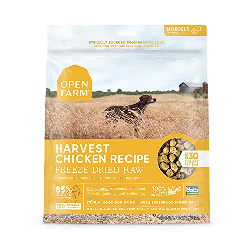 Open Farm Harvest Chicken Recipe Freeze Dried Raw Dog Food