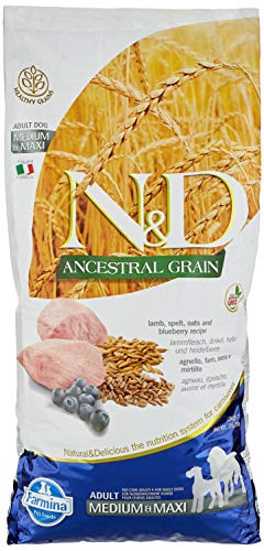 Farmina N&D Ancestral Grain Canine Lamb & Blueberry Adult Medium & Maxi