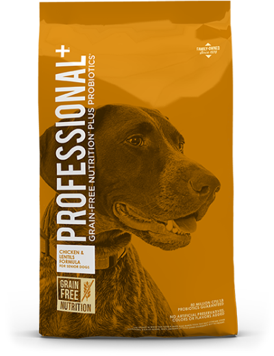 Professional+ Chicken & Lentils Formula for Senior Dogs
