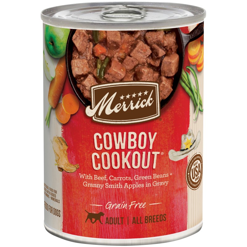 Merrick Grain Free Cowboy Cookout in Gravy Canned Dog Food