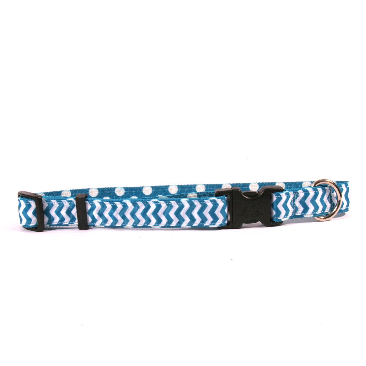 Yellow Dog - Chevron Blueberry Collar