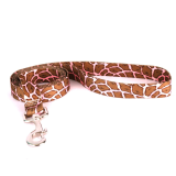 Yellow Dog - Giraffe Pink Leash