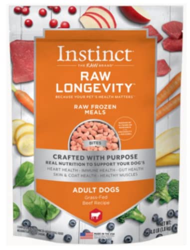 Nature's Variety Instinct® Raw Longevity™ Frozen Bites Grass-Fed Beef Recipe for Adult Dogs