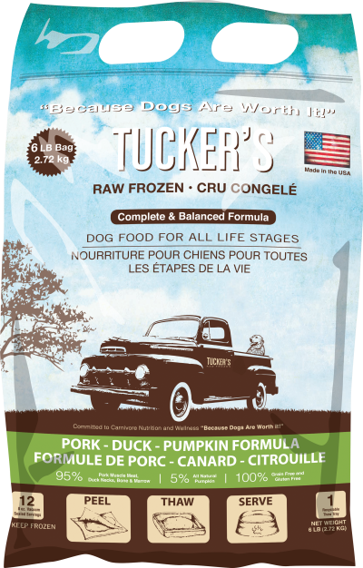 Tucker's Raw Frozen Pork-Duck-Pumpkin Formula for Dogs