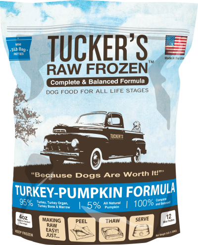 Tucker's Raw Frozen Turkey-Pumpkin Formula for Dogs
