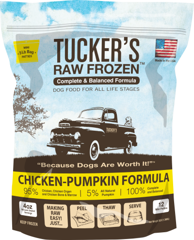 Tucker's Raw Frozen Chicken-Pumpkin Formula for Dogs