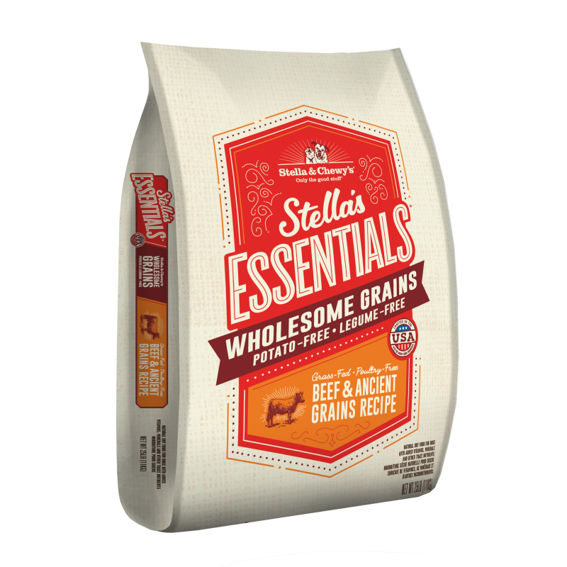 Stella & Chewy's Essentials Grass-Fed Beef & Ancient Grains Recipe for Dogs