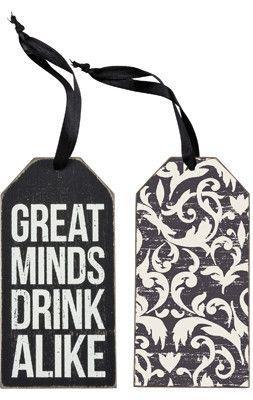 Primitives By Kathy Bottle Tag - Drink Alike